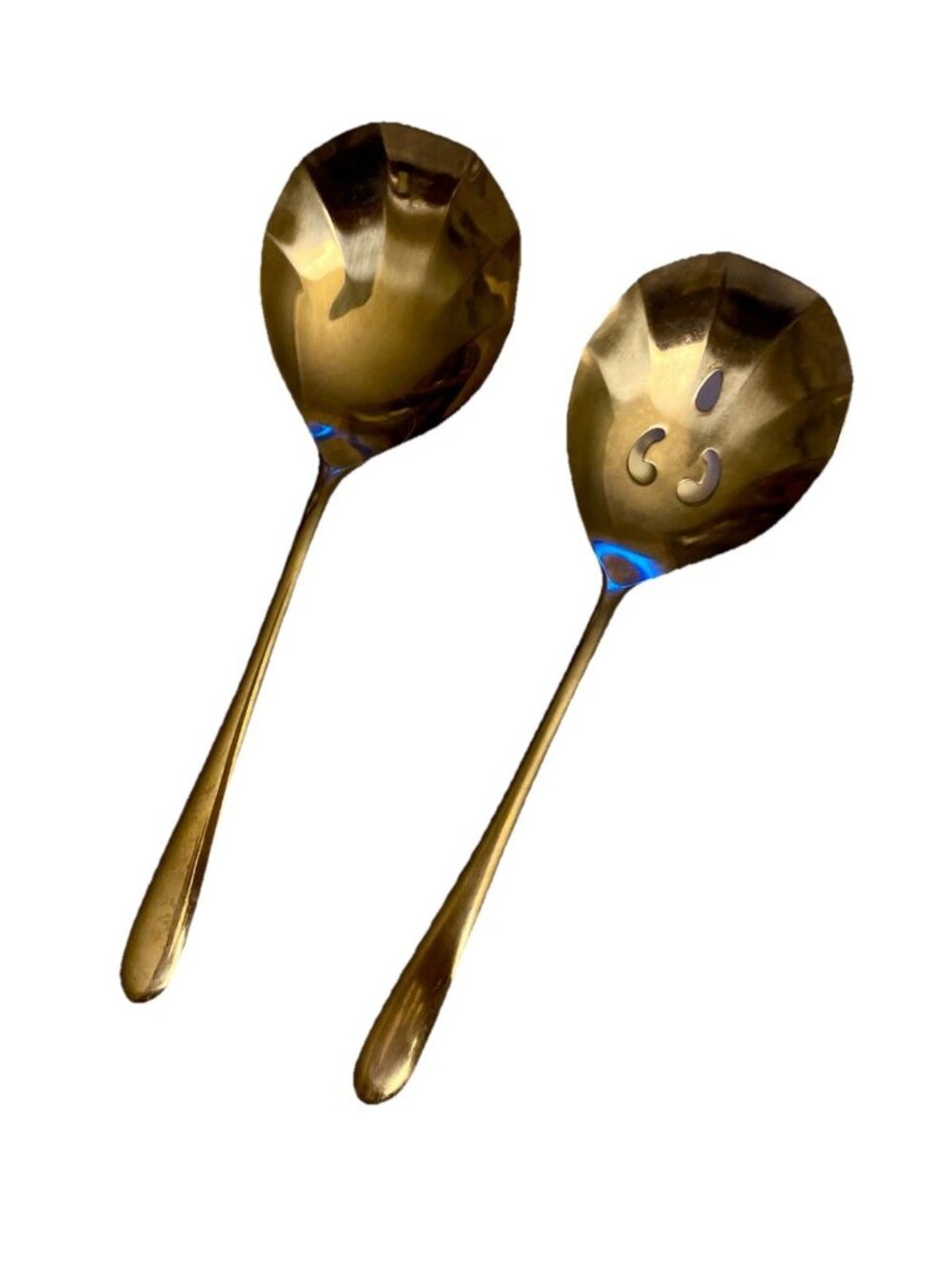 Supreme Stainless 18/8 By Towle Serving Spoons Slotted PAISLEY  Flatware Japan